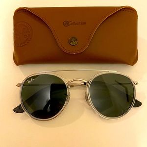 Unisex Ray-Ban Round Double Bridge sunglasses